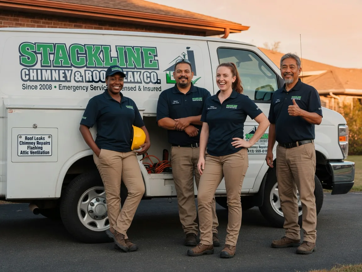 Chimney flashing repair company in Linden, TX